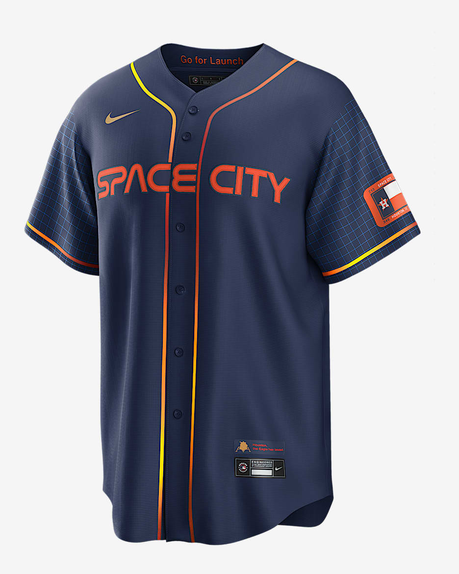 MLB Houston Astros City Connect Jose Altuve Men s Replica Baseball Jersey